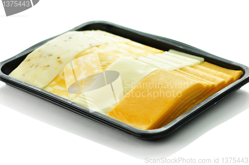 Image of cheese tray slices