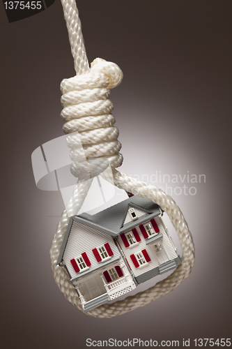 Image of House Tied Up and Hanging in Hangman's Noose on