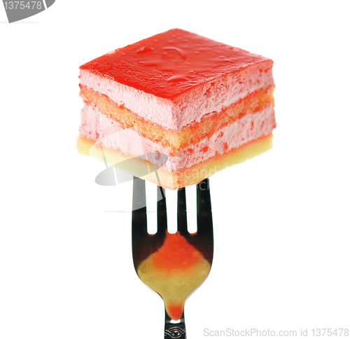 Image of strawberry flavored layer cake