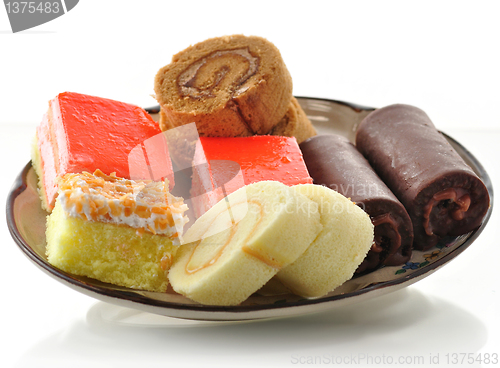 Image of cakes in a plate