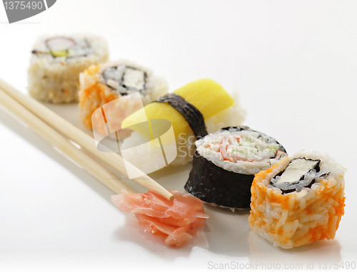 Image of various of sushi 