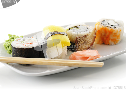 Image of sushi assortment