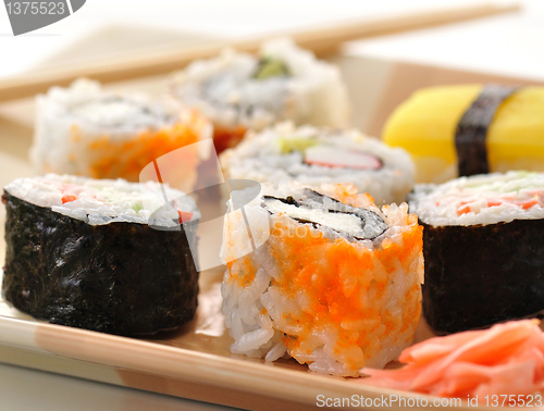 Image of sushi assortment