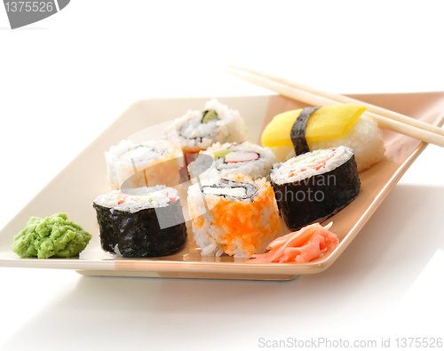 Image of sushi assortment