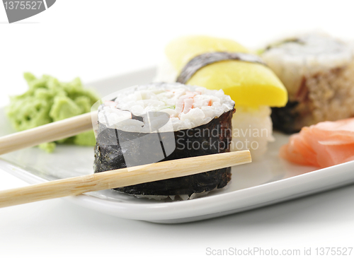 Image of sushi assortment