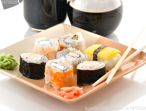 Image of sushi assortment