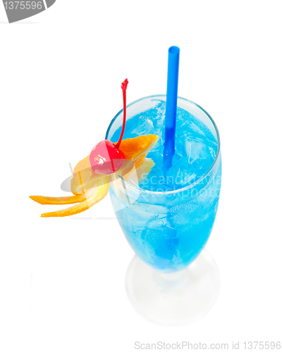 Image of blue long drink cocktail