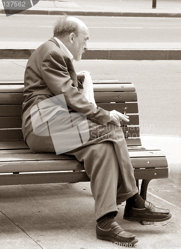 Image of Old man on the bench