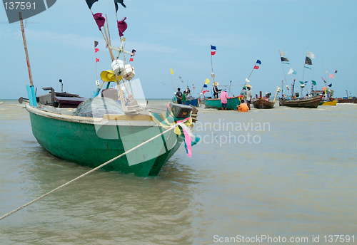 Image of Fishing boats in Thailand