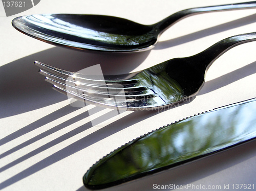 Image of Spoon, fork, knife