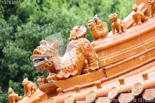 Image of chinese temple roof