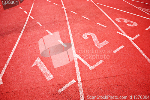 Image of lanes of running track