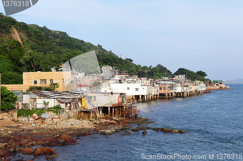 Image of fishing village of Lei Yue Mun in Hong Kong