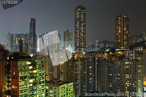 Image of downtown at night