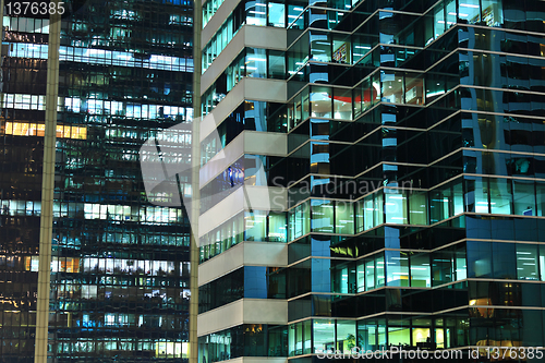 Image of office at night