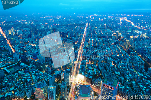 Image of taipei city night scene