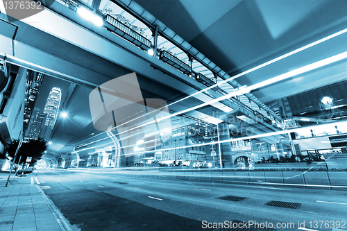 Image of modern city at night