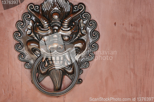 Image of lion door lock