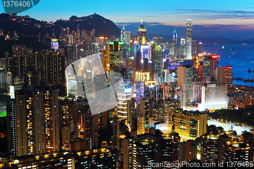 Image of Hong Kong at night