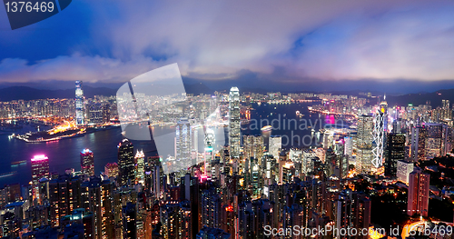 Image of Hong Kong at night