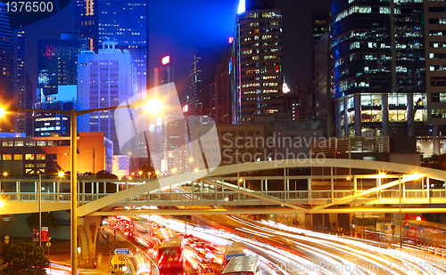 Image of traffic night in city