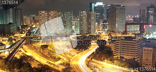 Image of Hong kong at night 
