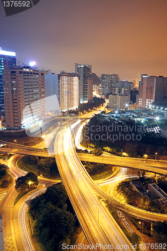 Image of flyover ay night