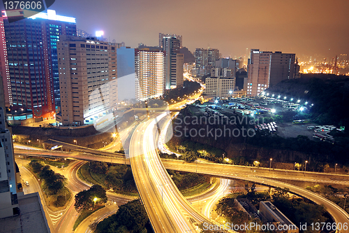 Image of flyover ay night