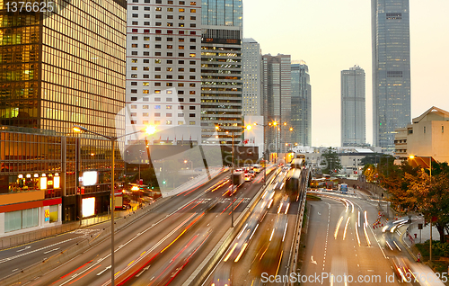 Image of Highway with lots of cars.