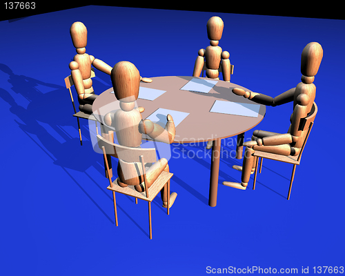 Image of table business meeting