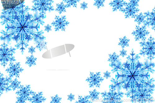 Image of snowflakes background