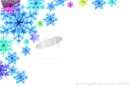 Image of snowflakes background