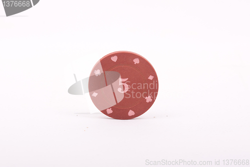 Image of maroon chip to play poker