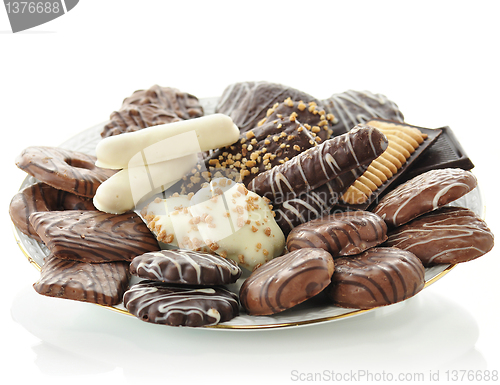 Image of various of chocolate cookies 