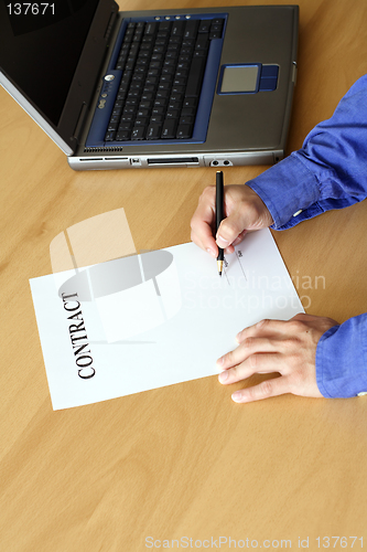 Image of Working businessman