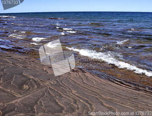 Image of shore of lake michigan