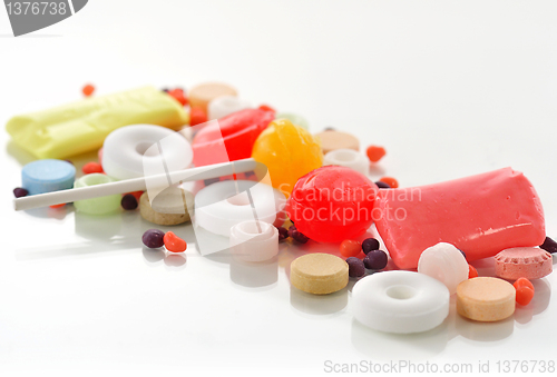 Image of Colorful candies assortment