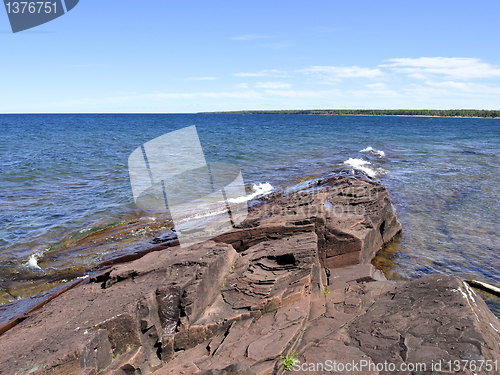 Image of shore of lake michigan