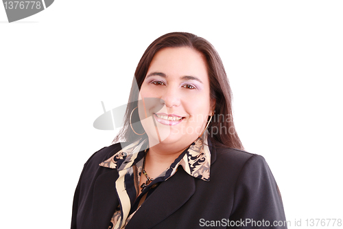 Image of Portrait of a cute young business woman smiling