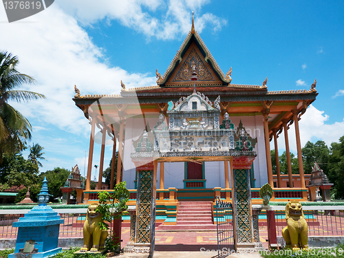 Image of Buddhist temple in rural Cambodia