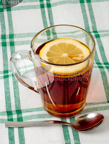 Image of Cup of tea with a lemon