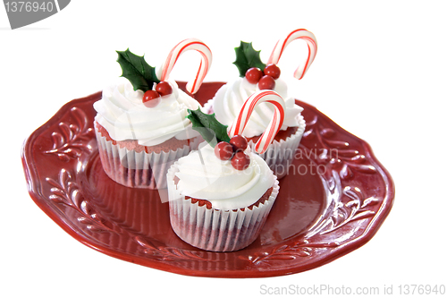 Image of Christmas cupcakes