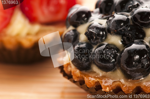 Image of French cake with fresh fruits