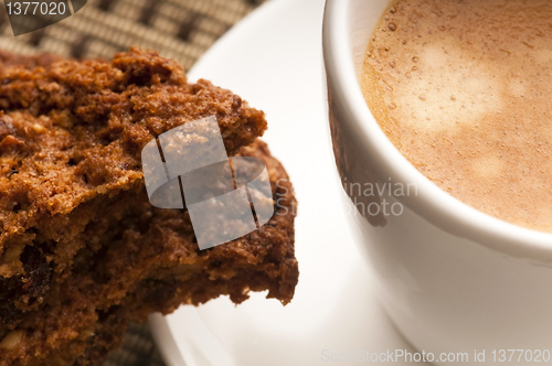 Image of Cookies with hot coffee