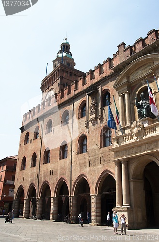 Image of Bologna streets in europe vacation