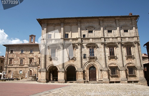 Image of Montepulciano town in Tuscany, Italy