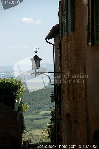 Image of Montepulciano town in Tuscany, Italy