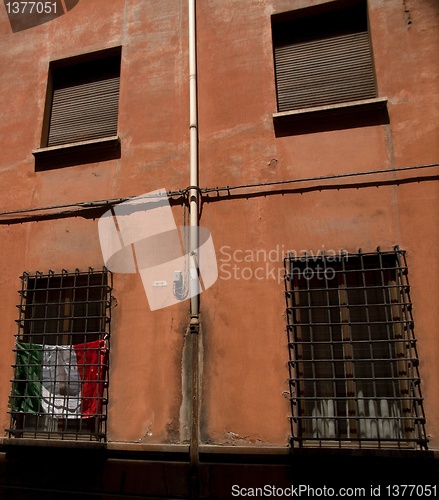 Image of Bologna streets in europe vacation