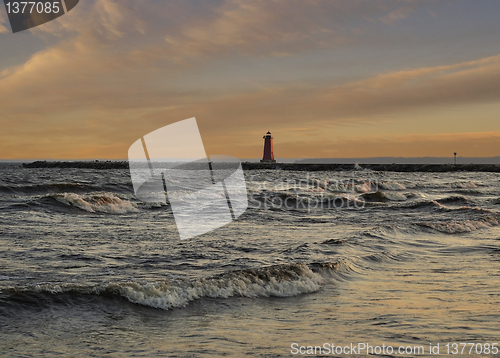 Image of lake at sunset