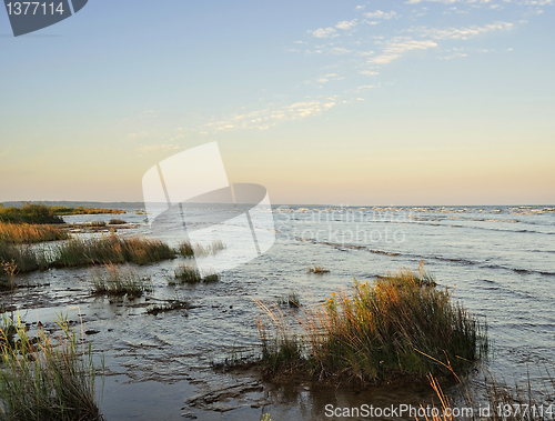Image of lake at sunset